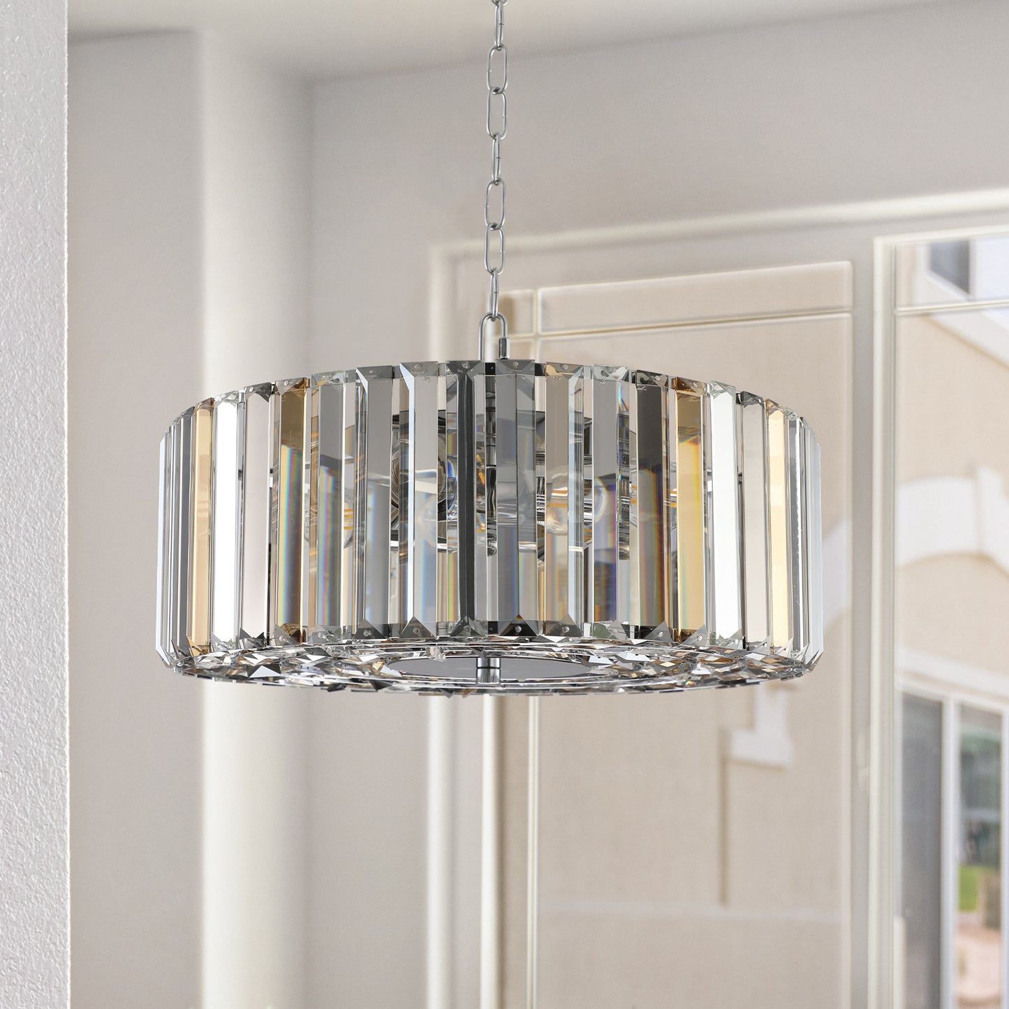 The Crystal Drum Chandelier