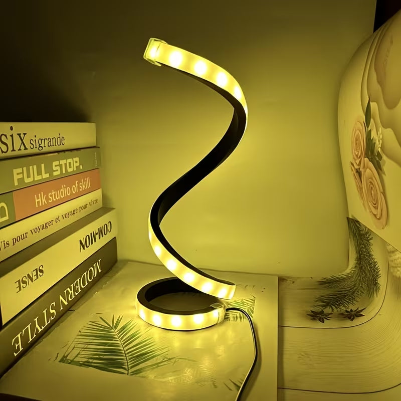 Spiral Glow LED Desk Lamp