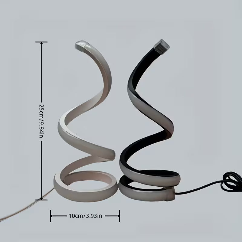 Spiral Glow LED Desk Lamp