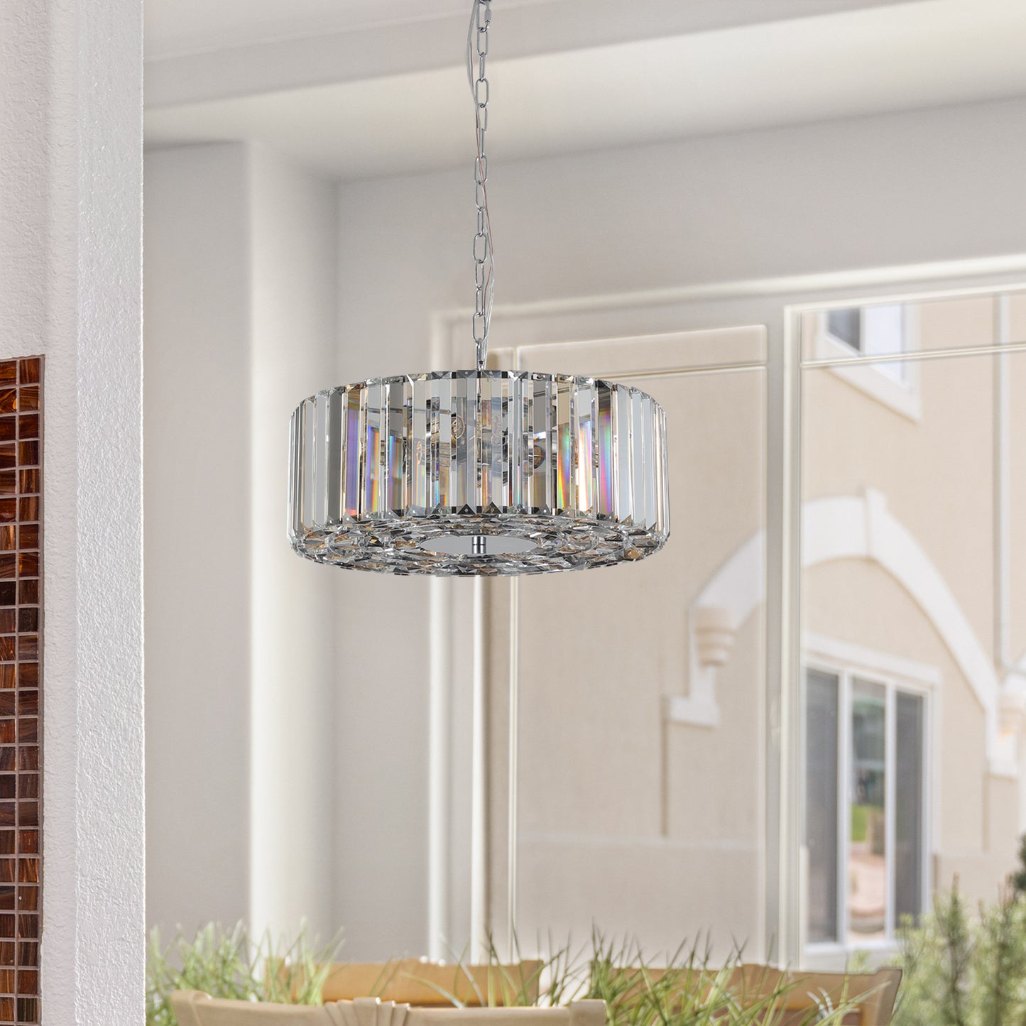 The Crystal Drum Chandelier