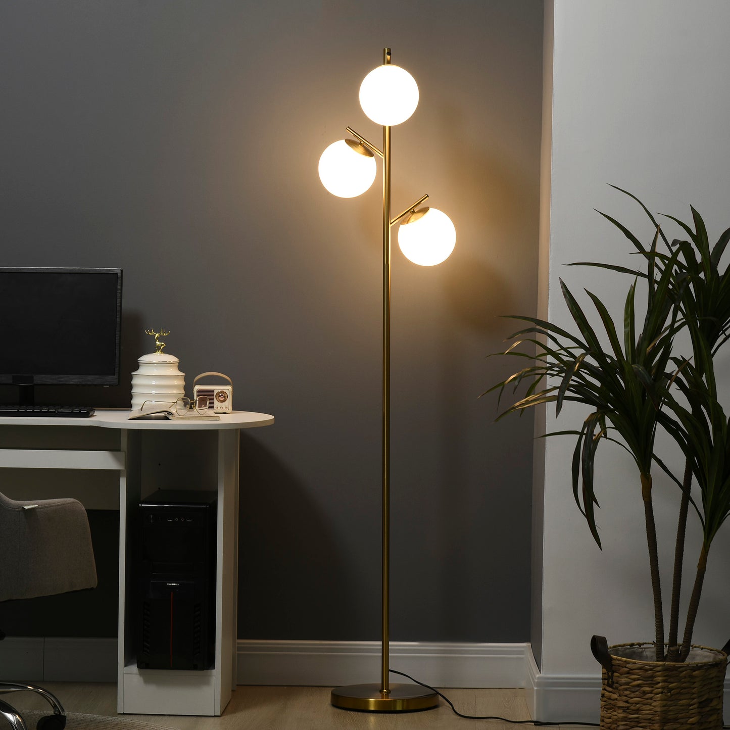 Golden Trio Floor Lamp