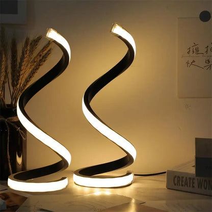 Spiral Glow LED Desk Lamp