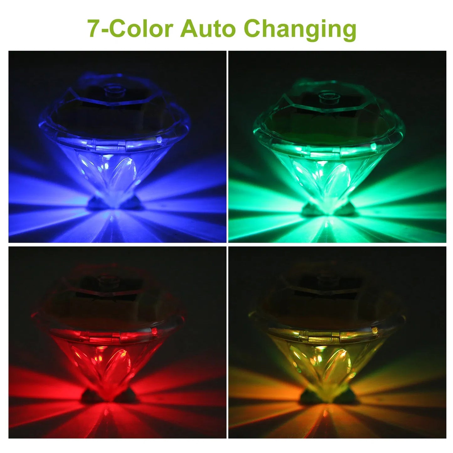 Diamond Solar Garden Lights (4-pack)