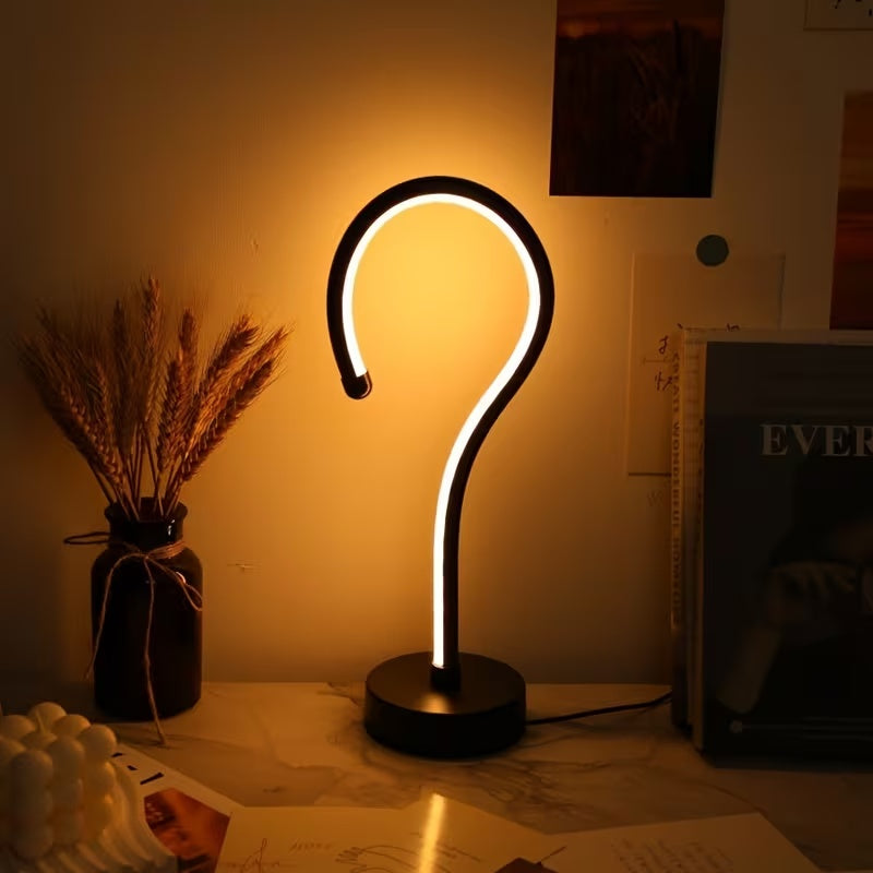 Question Mark Shape Table Lamp