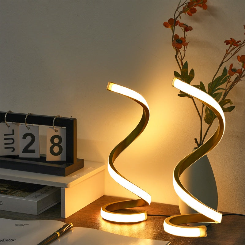 Spiral Glow LED Desk Lamp