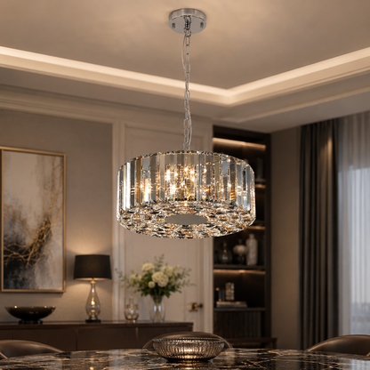 The Crystal Drum Chandelier