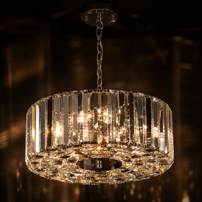 The Crystal Drum Chandelier