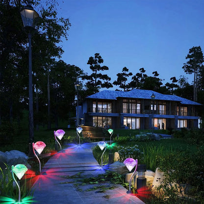 Diamond Solar Garden Lights (4-pack)