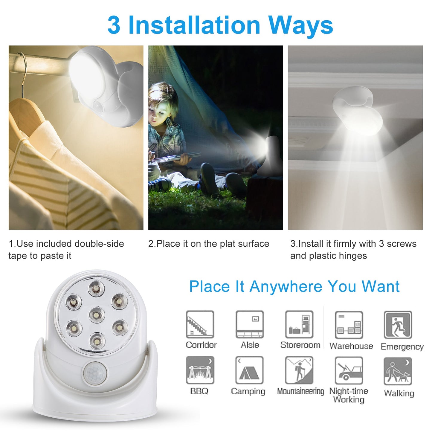 Motion Sensor LED Spotlight