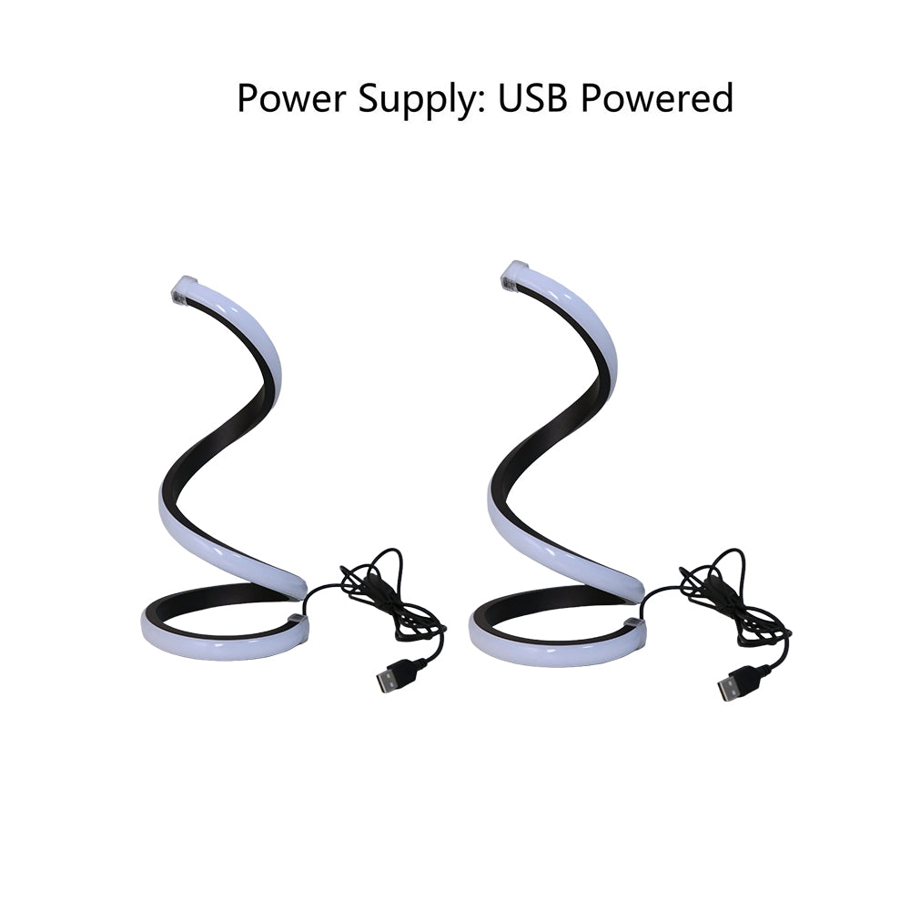 Spiral Glow LED Desk Lamp